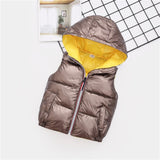 Kids Stylish Hooded Bubble Vest. Age 3T~11 Years