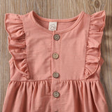 Baby Girl Sleeveless Ruffle Romper