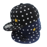 Boys Baseball Acrylic Snapback Caps, Five-pointed Star Design, Ages 3-8