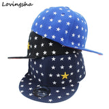 Boys Baseball Acrylic Snapback Caps, Five-pointed Star Design, Ages 3-8