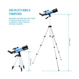 70400 Telescope With Adjustable Tripod Phone Adapter Erect-Image Moon Watching Terrestrial Space Monocular For Beginner Kids