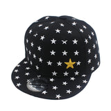 Boys Baseball Acrylic Snapback Caps, Five-pointed Star Design, Ages 3-8