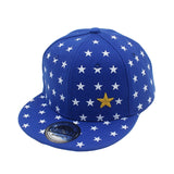 Boys Baseball Acrylic Snapback Caps, Five-pointed Star Design, Ages 3-8