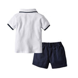 Baby Boy 2Pc Short Sleeve Polo & Shorts Set. 3M~24M