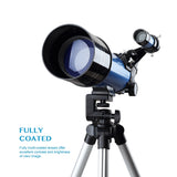 70400 Telescope With Adjustable Tripod Phone Adapter Erect-Image Moon Watching Terrestrial Space Monocular For Beginner Kids