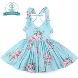 Girls Retro Style, Floral Summer Dresses