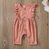 Baby Girl Sleeveless Ruffle Romper