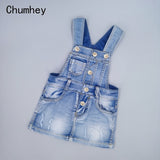 Toddler Girls Summer Denim Overalls Dress