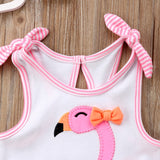 Baby Girl Pretty Pink Flamingo Bathing Suit