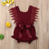 Newborn Baby Girl Cotton Sleeveless Romper