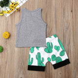 Baby Boy Cactus Tank & Shorts Set