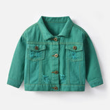 Kids New Fashion Button Denim Jackets