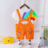 Adorable 2Pc Baby Summer Overalls Set, for Boys & Girls