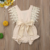 Newborn Baby Girl Cotton Sleeveless Romper