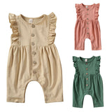 Baby Girl Sleeveless Ruffle Romper