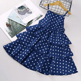 Girls Fashion Shirt & Spaghetti Strap Polka Dot Dress 2Pc Combo. (Dress Also Available As 1Pc))