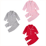 Classic Kids 2Pcs Cotton Long Sleeve Pajama Sets