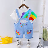 Adorable 2Pc Baby Summer Overalls Set, for Boys & Girls