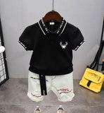 Baby Boys Stylish 2Pc T-Shirt & Shorts Set. Ages 2-6years