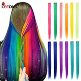 5PC Synthetic Clip-In Color Hair Extensions.