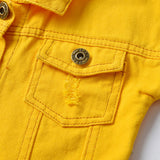 Kids New Fashion Button Denim Jackets