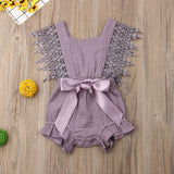 Newborn Baby Girl Cotton Sleeveless Romper