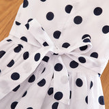 Girls Elegant Polkadot Summer Dress. Ages 4T-12Yrs