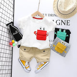 Baby Boys 2Pc Short-sleeved T-shirt & Shorts Set. Ages 12M-4T