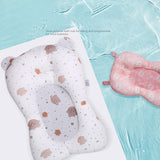 Baby Shower Bath Tub Pad Non-Slip Newborn Bathtub Mat Adjustable Safety Nursing Foldable Support Comfort Cushion Pillow Cartoon