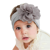 New Born Baby Girl Nylon Headband Wraps With Chiffon Flower (Packs of 13 & 15)