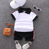 Baby Boys 2Pc Polo Shirt & Shorts Set. Ages 12M-5T