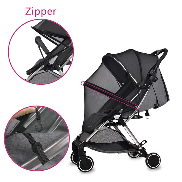 Universal Baby Stroller Mosquito Net Summer Mesh Fly Insect Protection ...