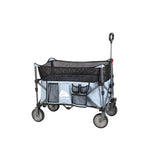 Ozark Trail, Adult Height Adjustable Quad Folding Wagon, Blue