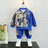 Kid's Cute Baby Bear 2Pc, Zip Up Sweater Jacket & Pants Set.