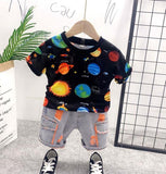 Baby Boys Stylish 2Pc T-Shirt & Shorts Set. Ages 2-6years