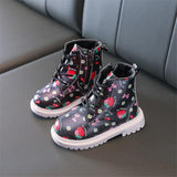 Girl Baby Warm and Stylish Strawberry Leather Boots