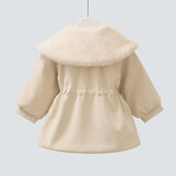 Toddler Girls Single Breasted Trench Coat. Ages 2-7Y