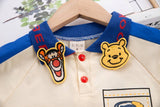 2-Piece Summer Cartoon Polo Shirt & Shorts Set. Ages 12M-5T