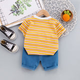 Boys 2Pc Summer Fun T-Shirt & Shorts Sets