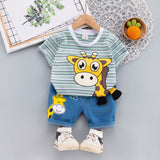 Boys 2Pc Summer Fun T-Shirt & Shorts Sets