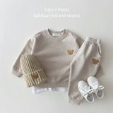 Fashion Toddler 2Pc Bear Sweatshirt & Pants Set