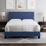 Luxembourg Upholstered Faux Leather Platform Bed Frame