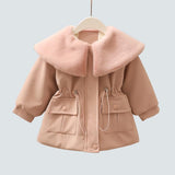 Toddler Girls Single Breasted Trench Coat. Ages 2-7Y