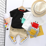 Baby Boys 2Pc Short-sleeved T-shirt & Shorts Set. Ages 12M-4T