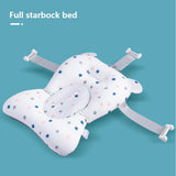 Baby Shower Bath Tub Pad Non-Slip Newborn Bathtub Mat Adjustable Safety Nursing Foldable Support Comfort Cushion Pillow Cartoon