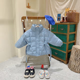 Boys and  Girls Cotton Padded Warm Thick Winter Jacket for Infant and toddlers 2-10Y