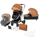 Multifunction 5-IN-1 Baby Stroller Portable Pram High Landscape Infant Cart Luxury Baby Carriage With Car Seat Base