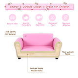 Kids Pink Lounge Sofa With Matching Ottoman