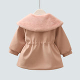 Toddler Girls Single Breasted Trench Coat. Ages 2-7Y