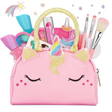 Q-DRAGON Makeup Kit for Little Girls with Unicorn Make up & Stickers